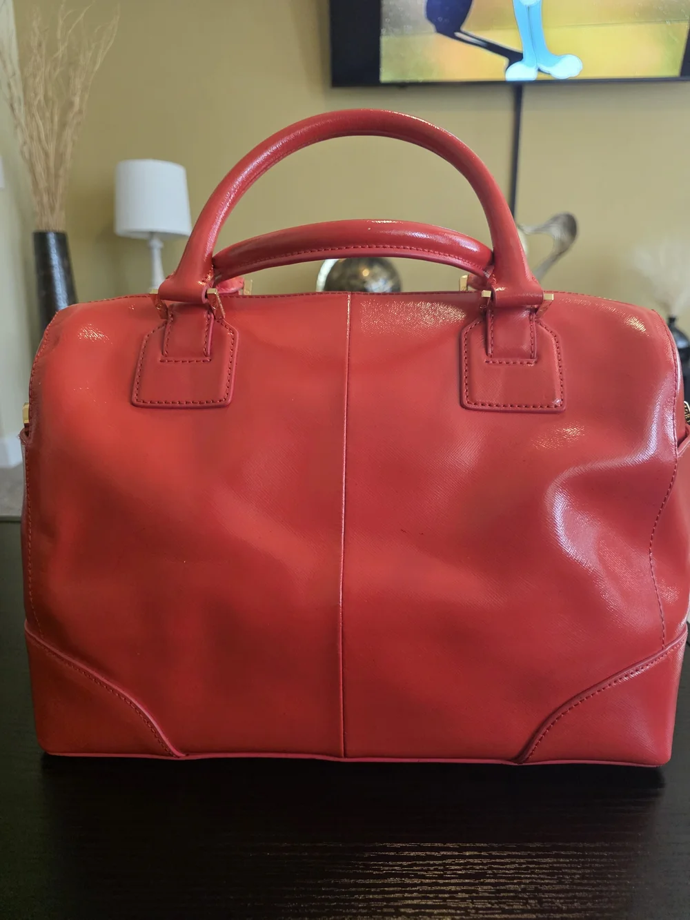 Tory Burch Poppy Red Leather Satchel